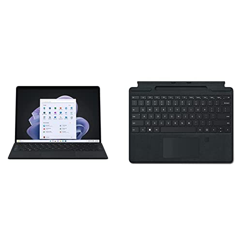 Microsoft Surface PRO 9-13" - Intel Evo Core i7-1255U 12th Gen- 16GB RAM - 256GB SSD - Iris XE Graphics - Windows 11 Grafite Alcantara - Cover per Surface PRO 8 o Surface PRO X,Nero