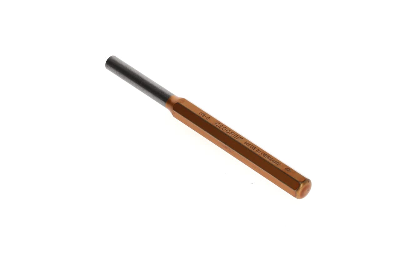 GEDORE 9mm Pin Punch – Chrome Molybdenum Vanadium Steel, Hardened & Tempered, DIN 6450 Standard