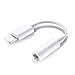 Produktbild Kopfhörer Adapter für iPhone 11 Adapter auf 3,5mm Klinke Adapter Dongle Anschluss Aux-Kabel Kopfhörer-Splitter Kompatibel mit iPhone 11/11 PRO MAX/XS/XS Max/X/7/8 Aux-Audio-Dongle für Alle iOS - Weiß