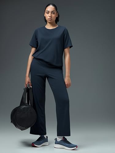 Image of TECHNOSPORT Women's Relaxed Fit Mid Rise Track Pant