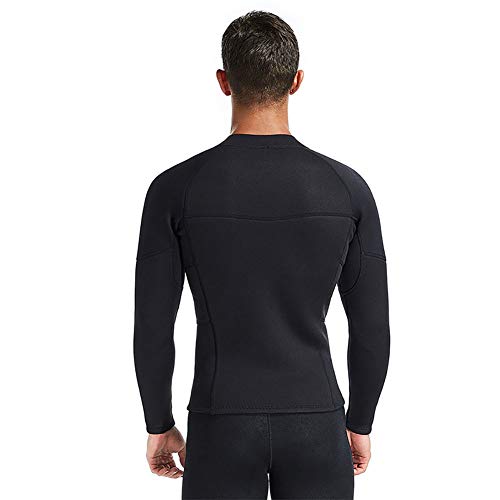 Chaqueta y pantalones de wetsuit para hombres 3MM Neopreno con manga larga y cierre frontal para buceo, surf y natación, talla M miniatura 6