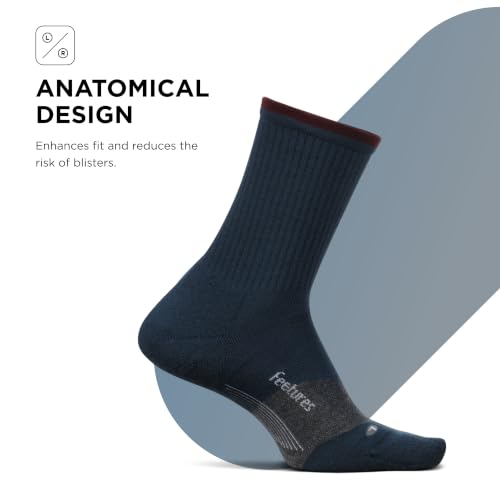 Image of Feetures Elite Light Cushion Mini Crew Sock - Sport Sock with Targeted Compression