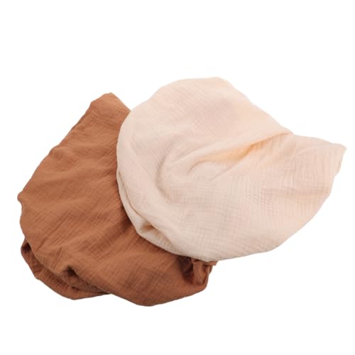 VOSAREA Set de 2 Fundas para Cambiador de Niño de Algodón Suave y Transpirable para Cuna y Camita Lavables y Extraíbles