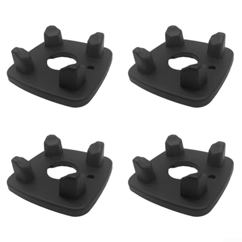 4 almohadillas de vibración antideslizantes para licuadora, almohadillas de sonido para reducción de mezclador, pies amortiguadores antivibración para electrodomésticos de cocina, plástico negro