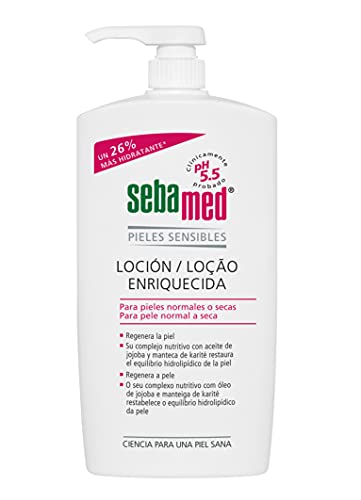 Sebamed Hidratante Enriquecido Loción Con Aceite De Almendras Dulces Y Manteca De Karité - 1 Litros