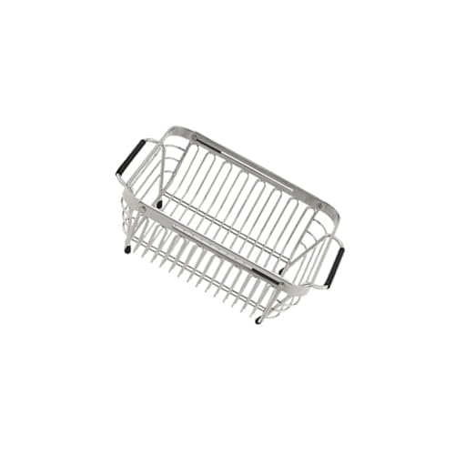 Escurreplatos plegable expandible que ahorra espacio, escurridor de fregadero de cocina de acero inoxidable con fácil limpieza, ideal para una limpieza y secado eficientes de la cocina