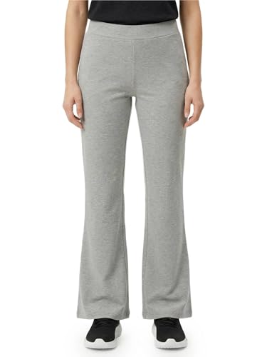 Legging femme jambe large taille haute - Pantalon palazzo extensible noir