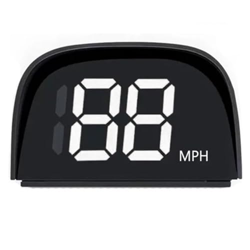 車のヘッドアップディスプレイ車のグローバルポジションシステムスピードメーターデジタルディスプレイスピードメーター電子アクセサリーすべての車(White miles)