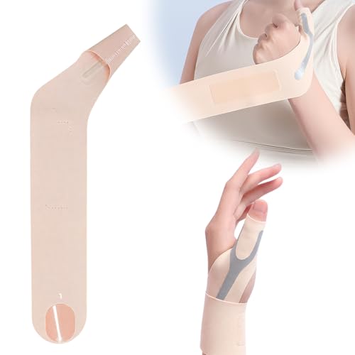 GXGM 1 Pieza de Ajustable Muñequera Pulgar, Ferula Rizartrosis Pulgar Izquierdo,Con Resorte de Soporte Inmovilizador,Tratamiento para Tenosinovitis,Artritis o Esguinces, M (Color Piel)