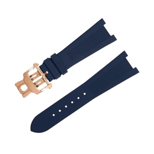 Bracelet montre Patek Philippe Nautilus caoutchouc fluoré FKM étanche pour le sport Blue2