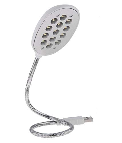 LipiWorld® 13 LED USB White Light Book Lamp Desk Reading Flexible Ultra Bright for Power Bank Laptop Notebook Computer PC(Color May Vary) (B08W42MGKP) Amazon Price History, Amazon Price Tracker