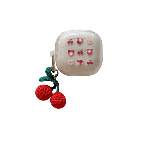 Premuim �`�F���[�x�A�P�[�X �y���_���g�t�� Samsung Galaxy Buds 2 �P�[�X(2021)/Galaxy Buds Pro�P�[�X(2021)/Galaxy Buds Live�P�[�X(2020)�p