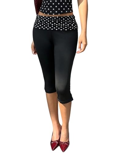Pantalones capri vintage con hendidura ideales para paseos urbanos y looks de tardeo