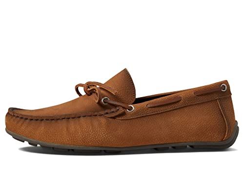 Image of Men's Genuine Leather Casual Slip on Tie-Bow Loafers