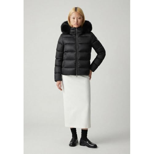 Colmar Para Homem. 2216E Casaco Com Capuz AmovíVel Com Capuz Em Pele SintéTica Preta (46), Preto, Casual, Poliamida - 3