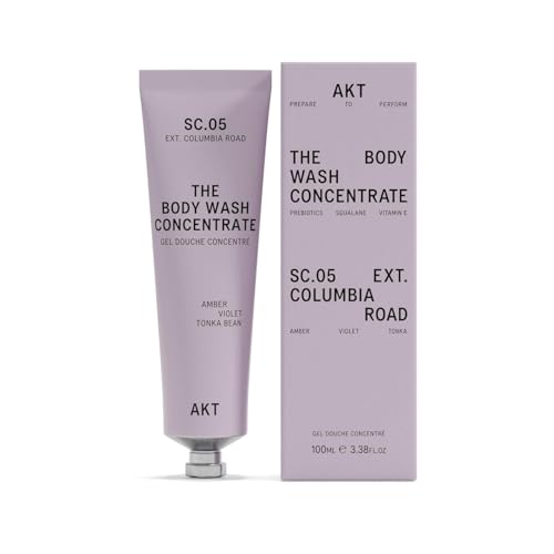 Akt – The Body Wash Concentrate. PREPARE, PROTECT & ENRICH your skin. 3x concentrate no added water! Olive Squalane, Vitamin E. 1 tube lasts up to 3 months. 100ml/3.4 Fl.Oz (SC.05 COLUMBIA ROAD)