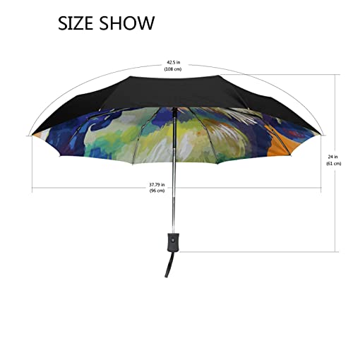 Parapluie automatique Vnurnrn résistant au vent avec protection solaire et UV - 2