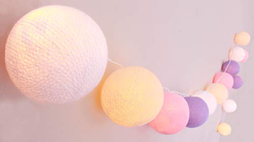 CREATIVECOTTON Cadena de luces LED con temporizador y regulador de luz incluido (Sinfonía, 50 bolas) Cover