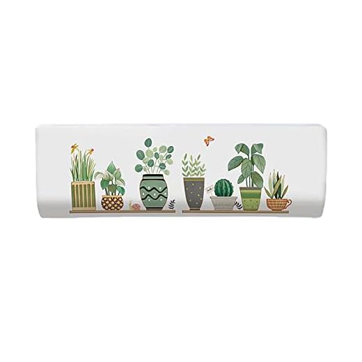MARMODAY Cubierta de aire acondicionado montada en la pared cubierta de CA elástica todo incluido protector acondicionador colgante decoración interior M