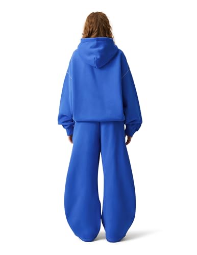 Image of Aelfric Eden Sweatsuits Women 2 Piece Outfit Fall Fleece Tracksuit Matching Oversized Hoodies Baggy Sweatpants Set
