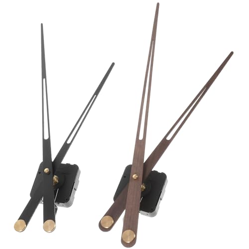 Frcolor 2セット 簡約デザイン壁掛け時計ムーブメント 高精クォーツ機構 時計修理パーツ交換対応 ホームサプライ用耐久性ウォールクロック