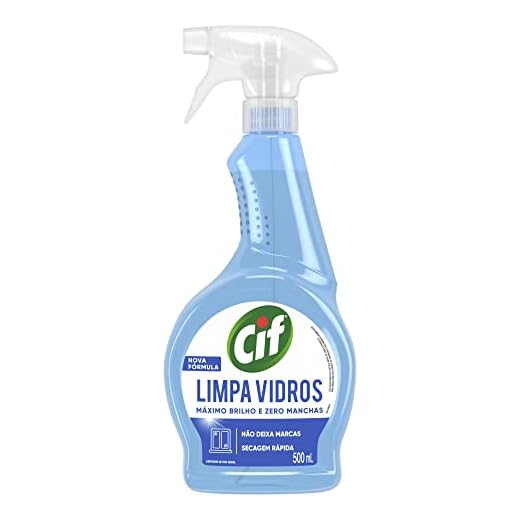 Cif Limpa-Vidro Líquido Ultra Rápido Frasco 500Ml Borrifador 500 Ml