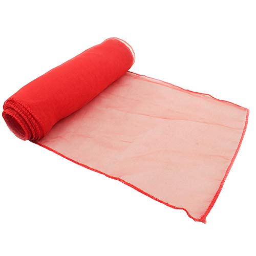 Wensinl Sheer Organza Red Chair Sashes For Wedding Decorations 7X108 Inches Crystal Yarn Chairs Bows For Party Supply Banquet Hotel Restaurant Decorative Chiffon Chair Knots Ties (50 Pieces, Red) #TOP1
