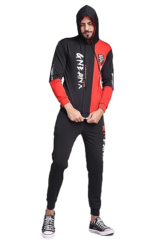 Image of YELLOW TREE Polyester Printed Tracksuits for Men | Running & Sports Tracksuits | Full Sleeve Tracksuits