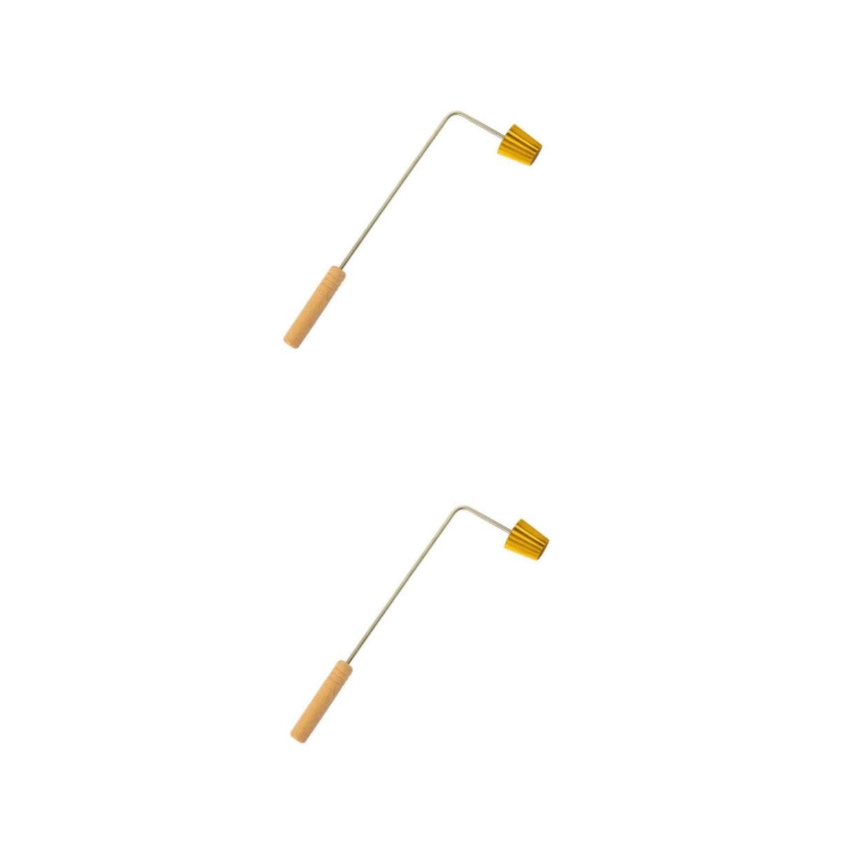 VICASKY 2 Stück Kleine Goldene Pancake Form aus Lebensmittelechtem Material Fein Polierte Oberfläche Vielseitige DIY Backform für Eierkuchen Kekse und Südostasiatische Nyonya Snacks für