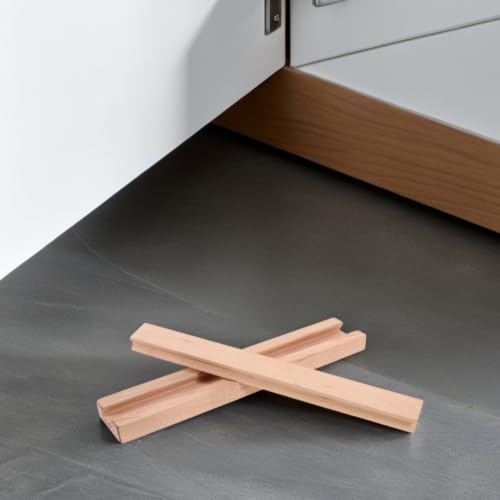 Guías correderas de madera maciza NUOBESTY de 2 piezas para cajones suaves en cocinas y oficinas 8