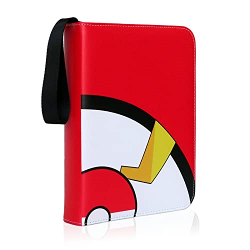 Sammelkarten-Ordner, passend für 400 Karten mit 50 abnehmbaren Hüllen, Kartensammleralbum mit Reißverschluss und Griff, Kartenmappe Geschenke für Jungen Mädchen Sammler (B) Cover