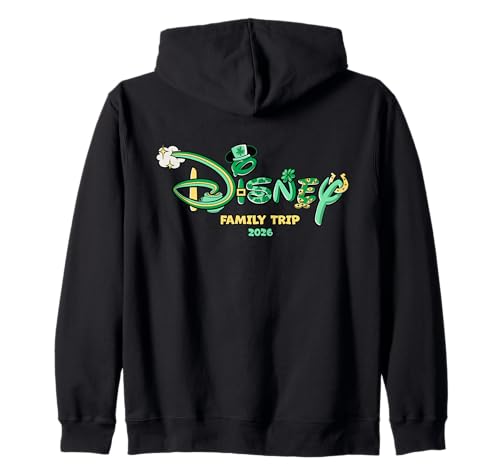 Disney St. Patrick's Day Family Trip 2026 Matching Vacation Felpa con Cappuccio