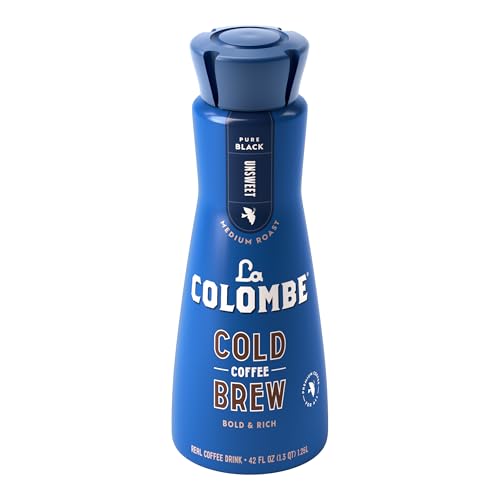 La Colombe Cold Brew Coffee - Brazilian - 42 Fl Oz - Unsweetened Medium/Dark Roast, Single-Origin - Made With Real Ingredients - No Sugar Added - Pure Black Grab And Go Coffee