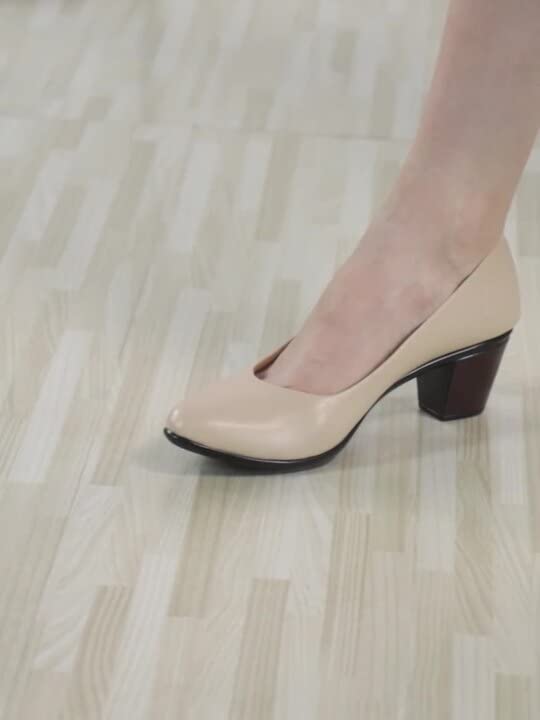 Image of ELLE Women Slip-On Pumps with Block Heel