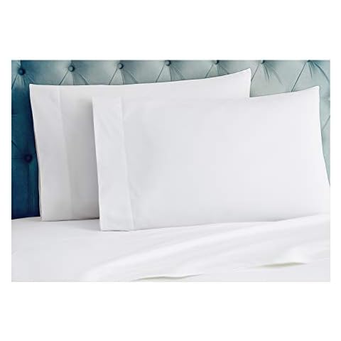 Organic Pillow Cases Set of 2 – Standard Size – Ultra White – 21’’ x 31’’ with 4’’ Hem -100% GOTS Certified Cotton Pillow Covers – Sateen Weave – Breathable, Soft for Quality Sleep – Tissaj Cover