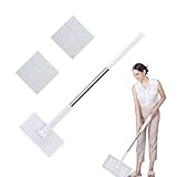 jamgeery Fregona Plegable,Fregona Mini para Espacios Reducidos - Toallitas Compatibles con Escoba para Limpiar Suelos De 70 Cm De Longitud para Limpieza Doméstica Cocina Hogar Y Apartamento