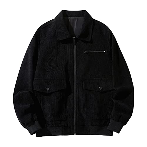 Veste en velours côtelé homme avec finitions soignées et zip