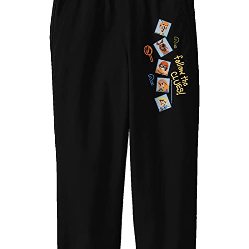 Scooby Doo Mystery Gang Doodles Youth Black Graphic Sweats2