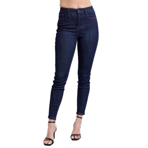Judy Blue High-Waisted Heart-Shaped Back Pocket Skinny Jeans - Stretchy, Comfortable Fit for All-Day Wear -88916