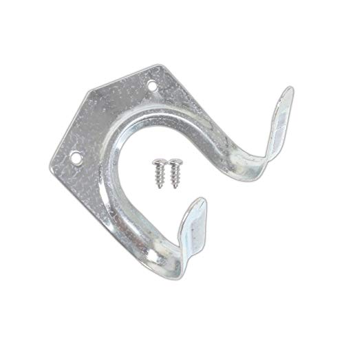 20x Steel Double Hooks Garden Shed Tools Hang Brooms Tidy Garden Outdoor Storage