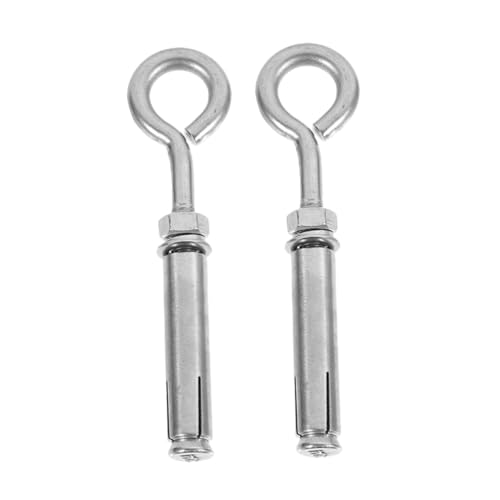 Cabilock Drywall Anchor Set 2 Stainless Steel Expansion Screws Hooks Versatile for Concrete Wall Industrial Use