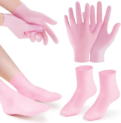 Image of Silicone Socks for Women and Men, Spa Gel Socks for Women and Men, Crack Heel Repair Socks, Silicon Socks, moisturizing socks for women, heel pain relief