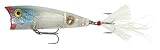 centrum junior prospect Breite wackeln Aktion Rebel pop-r Angelköder, Clear/Red/Blue, 2 1/2-Inch, 1/4 Ounce