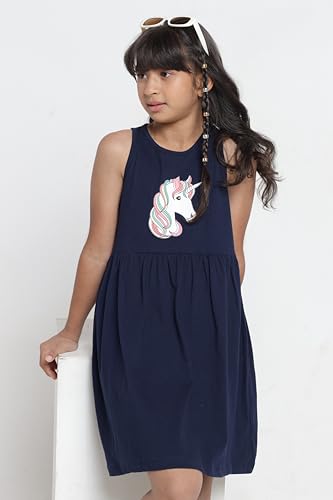 Image of T2F Girls Cotton Knee-Length Casual Dress(Pack of 3)