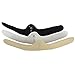 100% Cotton Bra Liner 3-Pack - Black/White/Beige - X-Large (2" Tall, 30" Long)