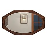 ★ Ce miroir de salle de bain rétro, de forme octogonale, crée un effet tridimensionnel saisissant et devient instantanément la pièce maîtresse de votre décoration murale, sublimant ainsi une esthétique vintage.