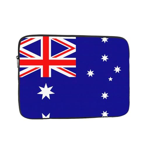 Funda de transporte para laptop y tableta, para cafeterías, entornos de trabajo remoto con bandera de Australia