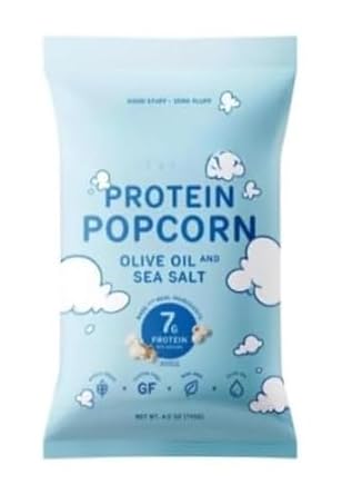 Khlloud Olive Oil and Sea Salt Protein Popcorn - 4.oz- 1pack