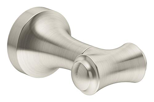 Get Special Price Symmons 543RH-STN Degas Wall-Mounted Double Robe Hook in Satin Nickel