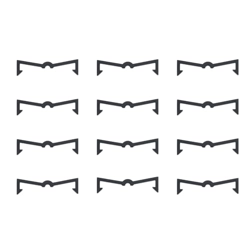 GWYAN 100 Pcs Black Plastic Pegboard Hook Retaining Buckle Fixer Pegboard Display Hook Peg Board Hook Clip Retainers Suitable for Displaying Items on Pegboards